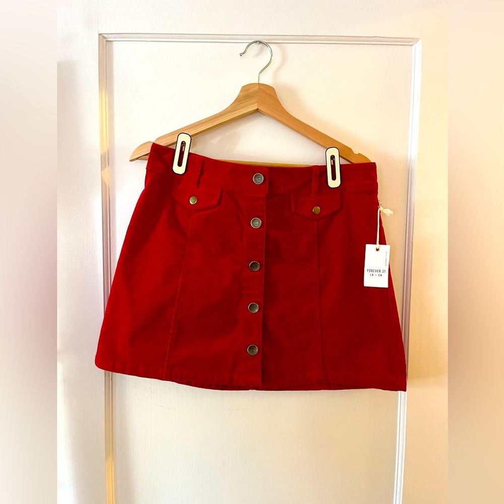 New Corduroy Mini Skirt